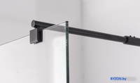 Душевая стенка Saniteco Walk-In SN-W6TB120 (120x200, прозрачное стекло, черный профиль) - фото2