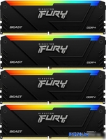 Оперативная память Kingston FURY Beast RGB 4x8ГБ DDR4 3200 МГц KF432C16BB2AK4/32 - фото2