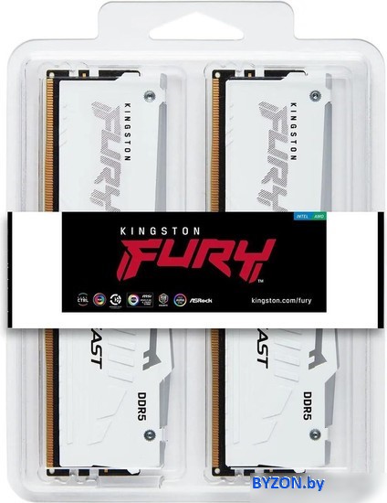Оперативная память Kingston FURY Beast RGB 2x32ГБ DDR5 5200 МГц KF552C40BWAK2-64 Оперативная память Kingston FURY Beast RGB 2x32ГБ DDR5 5200 МГц KF552C40BWAK2-64