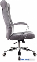 Офисное кресло Бюрократ T-9928SL Fabric (серый Italia 26/крестовина металл хром) - фото2