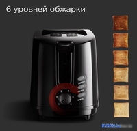 Тостер Redmond RT-437 (черный) - фото2