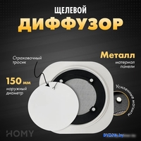 Вентиляционная решетка HOMY Air Круглый AIR001 d150 (белый) - фото