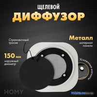 Вентиляционная решетка HOMY Air Круглый AIR010 d150 (белый) - фото