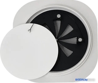 Вентиляционная решетка HOMY Air Круглый с регулировкой воздуха AIR001-1 d150 (белый) - фото2