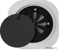 Вентиляционная решетка HOMY Air Круглый с регулировкой воздуха AIR010-1 d150 (белый) - фото2