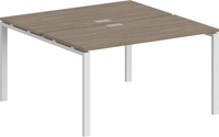 Стол Norden 160x143.8x75 SG.246.OD.63.WH (дуб темный/белый) - фото