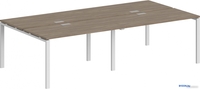 Стол Norden 320x143.8x75 SG.256.OD.63.WH (белый/дуб темный) - фото
