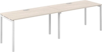 Стол Norden s-b-s 240x70x75 SG.222.OL.44.WH (дуб светлый/белый) - фото