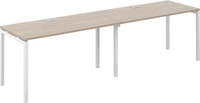 Стол Norden s-b-s 280x70x75 SG.225.OD.44.WH (дуб темный/белый) - фото
