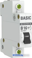 Выключатель автоматический EKF Basic 1P 16А (B) 4.5кА ВА 47-29 mcb4729-1-16-B - фото