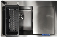 Кухонная мойка Stellar Decor S6550NB-L-D (нано черный) - фото