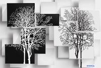 Фотообои ФабрикаФресок 3D Абстракция Дерево Инь-Янь 934270 (400x270) - фото