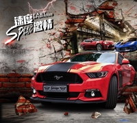 Фотообои ФабрикаФресок Форсаж. Ford Mustang. Форд Мустанг. Для Гаража 1053270 (300x270) - фото