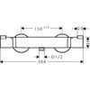 Смеситель Hansgrohe Ecostat 13116000 - фото2