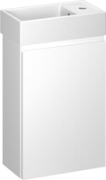 Wellsee Тумба под умывальник 2 в 1 WC Area 221801001 (тумба/матовый белый, раковина/глянцевый белый, без ножек) - фото