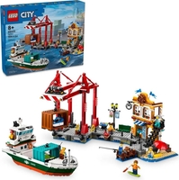Конструктор LEGO City 60422 Морской порт с грузовым судном - фото2