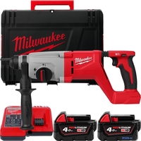 Перфоратор Milwaukee M18 M18BLHACD26-402X 4933492480 (с 2-мя АКБ, кейс) - фото