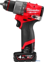 Ударная дрель-шуруповерт Milwaukee M12 FUEL M12FPD2-402X 4933479869 (с 2-мя АКБ 4 Ач, кейс) - фото2