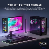 Жидкостное охлаждение для процессора Corsair iCUE LINK H170i RGB CW-9061004-WW - фото2