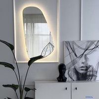 Зеркало eMZe 50x90 LED.NF.50.90.4K (с подсветкой) - фото2