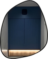 Зеркало eMZe 72x90 LED.UV.NF.72.90.CHE.4K (черный УФ-окантовкой и подсветкой) - фото