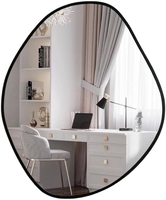 Зеркало eMZe 76x92 LED.UV.NF.76.92.CHE.4K (черный УФ-окантовкой и подсветкой) - фото