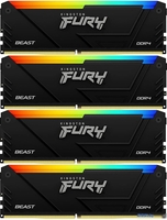 Оперативная память Kingston FURY Beast RGB 4x16ГБ DDR4 3600 МГц KF436C18BB2AK4/64 - фото2