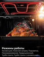 Электрический духовой шкаф LEX EDM 076 GR - фото2
