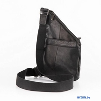 Мужская сумка Poshete 252-93012-BLK (черный) - фото2