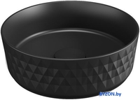 Умывальник Allen Brau Fantasy Romb 36 4.11033.31 черный матовый - фото