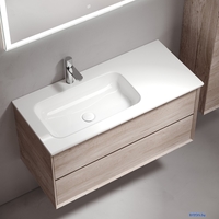 Sancos Тумба под умывальник Marmi 2.0 MR2.0100LEG (левая, дуб галифакс натуральный) - фото2