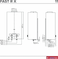 Газовая колонка Ariston Fast R X 11 NG - фото2