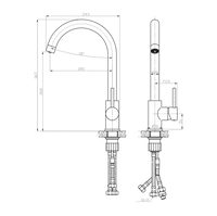 Смеситель Gross Aqua EverydayPlus 3255609C - фото2