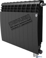 Биметаллический радиатор Royal Thermo BiLiner 500 Noir Sable VR (8 секций) - фото