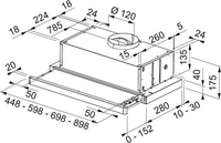 Кухонная вытяжка Faber Flexa NG Glass BK A60 315.0635.106 - фото2