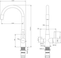 Смеситель Ekko E4401-7 - фото2