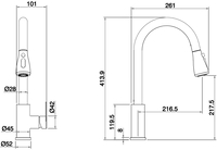 Смеситель Ekko E47801 - фото2