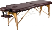 Массажный стол Atlas Sport складной 2-с 60 см деревянный (коричневый) - фото