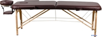 Массажный стол Atlas Sport складной 2-с 60 см деревянный (коричневый) - фото2