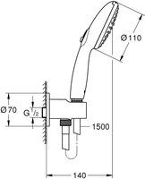 Душевой гарнитур Grohe Tempesta 110 26406003 - фото2