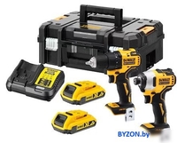 DeWalt DCK2061D2T (шуруповерт, винтоверт, 2 АКБ, кейс) - фото