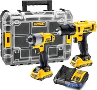 DeWalt DCK211D2T (шуруповерт, винтоверт, 2 АКБ, кейс) - фото