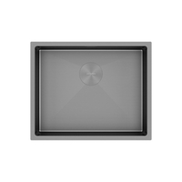 Кухонная мойка Paulmark Next 54 Uni PM215444-MG (серый/серый матовый) - фото