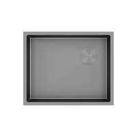 Кухонная мойка Paulmark NEXT-SKEW 54 UNI PM885444-MG (серый/серый матовый) - фото