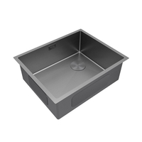 Кухонная мойка Paulmark NEXT-SKEW 54 UNI PM885444-MG (серый/серый матовый) - фото2