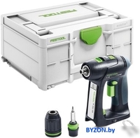 Дрель-шуруповерт Festool C 18-Basic 576434 (без АКБ, кейс) - фото
