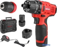 Дрель-шуруповерт Wortex LX BD 1215 Li Set 1326470 (с 2-мя АКБ, кейс) - фото