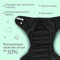 Многоразовый подгузник Крошка Я 9524651 (голубой) - фото2