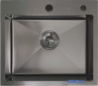 Кухонная мойка Gerhans K35044BD Decor (графит) - фото