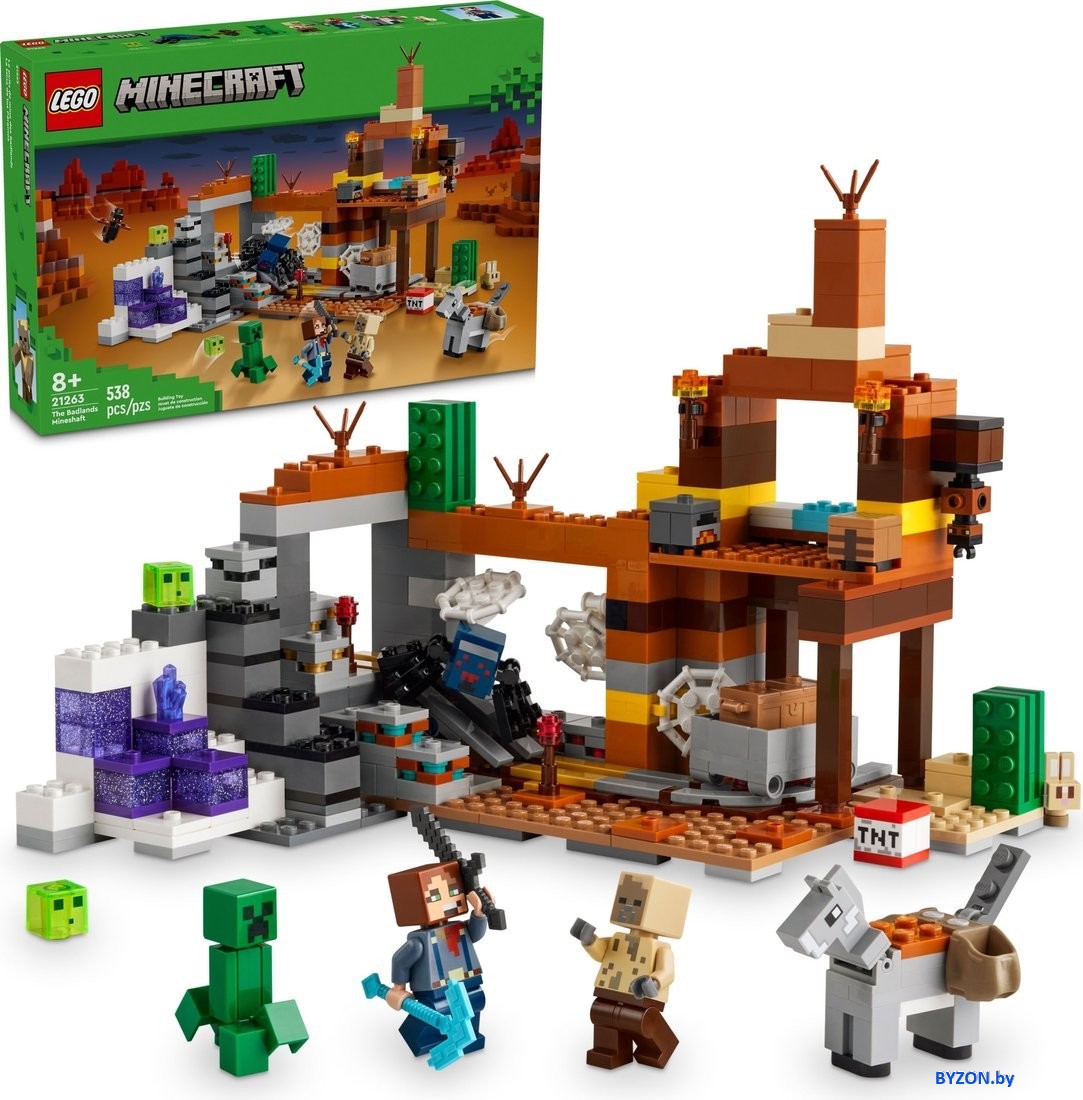 Конструктор LEGO Minecraft 21263 Шахта пустоши Конструктор LEGO Minecraft 21263 Шахта пустоши